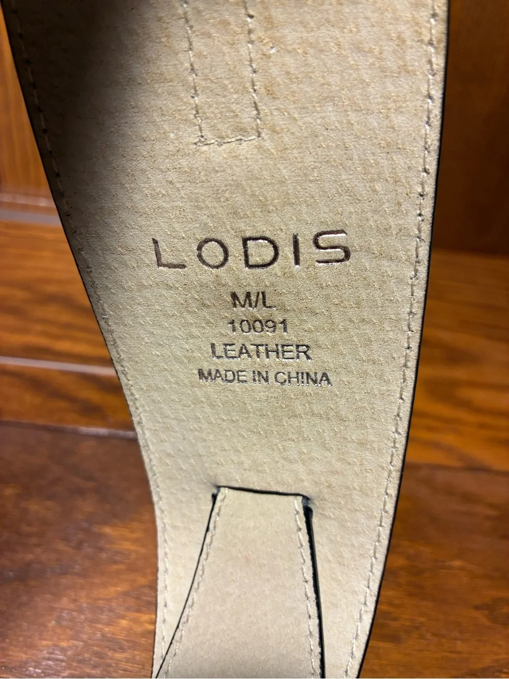 Lodis Leather Stretch Waist Belt Black Wide Cinch Belt Size M/L